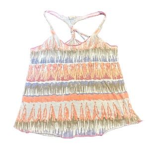 🪩4/$20!! Daytrip Neon Pastel Racerback tank top Size M 🪩4/$20!!